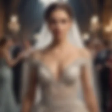Blissful Moments: Radiant Bride in Elie Saab Creation Happy Bride in Elie Saab Wedding Dress Rental