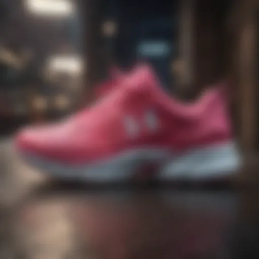 A close-up view of the latest Under Armour ladies running shoes showcasing innovative design.