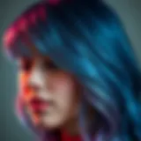 Vibrant hair color showcasing the effects of ash shampoo toner