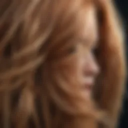 Close-up of flaky hair texture highlighting dryness