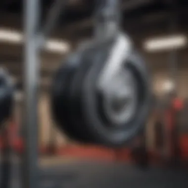 Close-up of a tension pulley system showcasing its mechanism