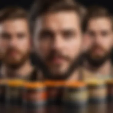 Natural Wax Options for Coarse Facial Hair Various types of wax pots with natural ingredients
