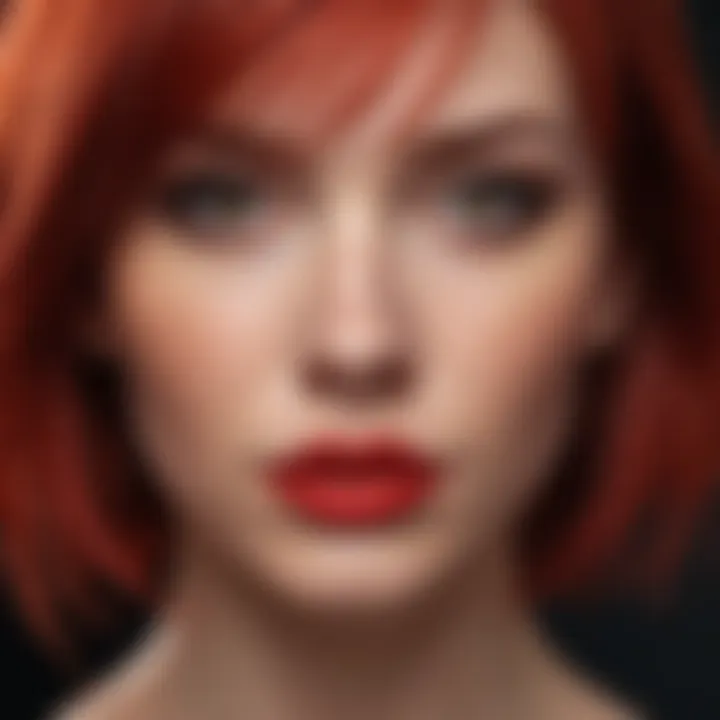 Vibrant Scarlet Red Hair Color for a Bold and Dramatic Look