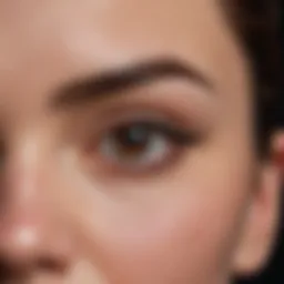 Elegant eyebrow tattoo design showcasing natural arches