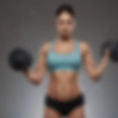 Strength Training Safely Pregnant woman lifting light weights